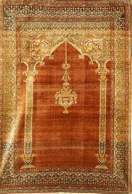 TÄbriz Seide, Persien, um 1880, reine Naturseide, ca. 173 x 125 cm, SchÄtzwert: 12000.- EURO, EHZ: 4, sehr fein und selten