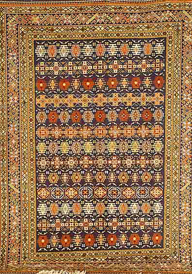 Schirwan, Rußland, ca. 50 Jahre, Wolle auf Baumwolle, ca. 236 x 173 cm, SchÄtzwert: 2200.- EURO, EHZ: 2-3