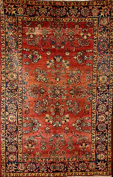 Lawar Alt, Persien, um 1920, Wolle auf Baumwolle, ca. 204 x 132 cm, SchÄtzwert: 1100.- EURO, EHZ: 4