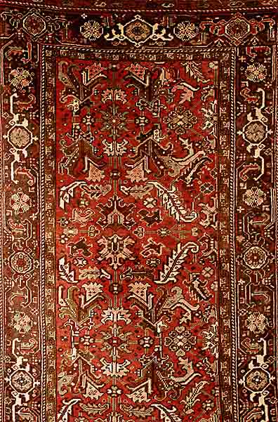 Heriz, Persien, um1950, Wolle auf Baumwolle, ca. 190 x 137 cm, SchÄtzwert: 850.- EURO, EHZ: 3