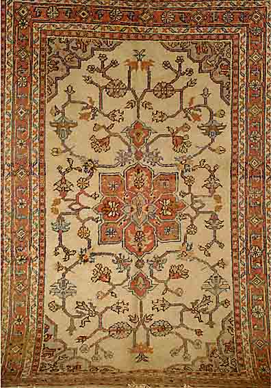 Uschak, TÜrkei, um1920, Wolle auf Baumwolle, ca. 265 x 175 cm, SchÄtzwert: 1100.- EURO, EHZ: 4