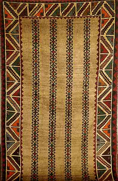 Gabbeh Alt, Persien, ca. 50 Jahre, Wolle auf Wolle, ca. 216 x 126 cm, SchÄtzwert: 950.- EURO, EHZ: 3