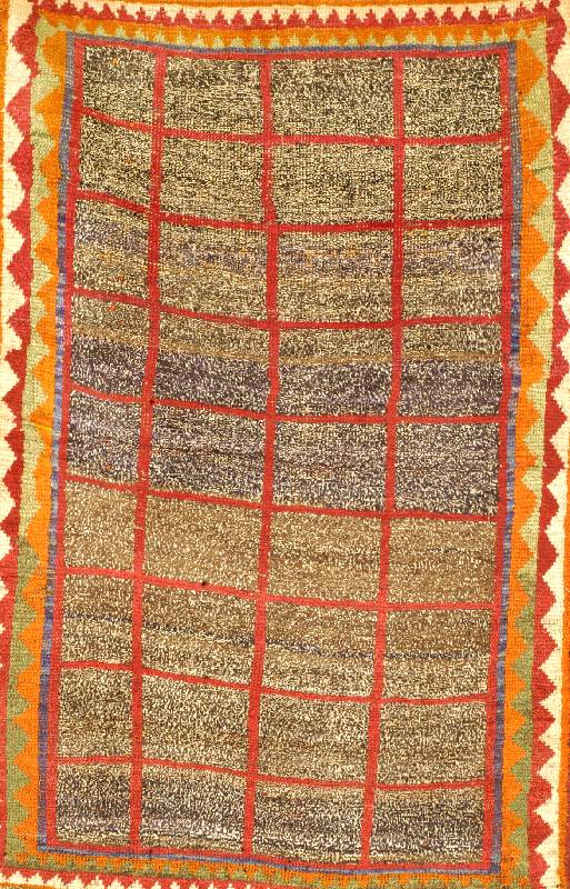 Gabbeh, Persien, ca. 40 Jahre, Wolle auf Wolle, ca. 156 x 100 cm, SchÄtzwert: 850.- EURO, EHZ: 3