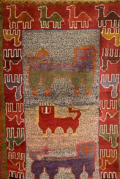 Gabbeh Alt, Persien, ca. 40 Jahre, Wolle auf Baumwolle, ca. 173 x 103 cm, SchÄtzwert: 850.- EURO, EHZ: 3