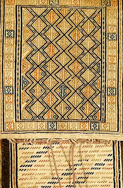 Satteltasche Cicim, Kaukasus, ca. 80 Jahre, Wolle auf Wolle, ca. 120 x 45 cm, SchÄtzwert: 850.- EURO, EHZ: 3