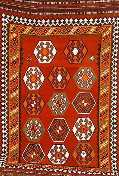 Gashgai Kelim, Persien, ca. 20 Jahre, Wolle auf Wolle, ca. 270 x 155 cm, EHZ: 2
