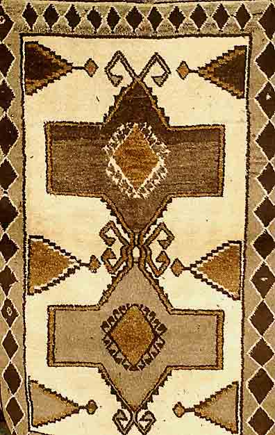 Gabbeh, Persien, ca. 40 Jahre, Wolle auf Wolle, ca. 175 x 105 cm, EHZ: 3