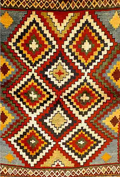 Gabbeh, Persien, ca. 40 Jahre, Wolle auf Wolle, ca. 150 x 120 cm, EHZ: 2