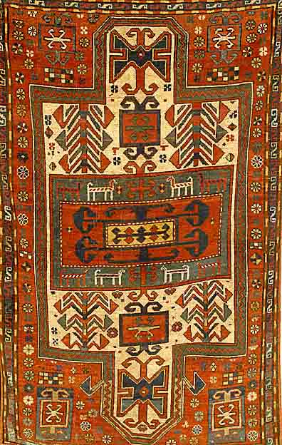 Kazak, Rußland, um 1920, Wolle auf Wolle, ca. 180 x 115 cm, EHZ: 4