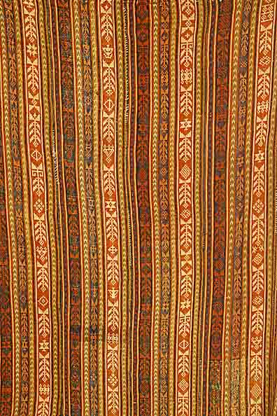 Cicim, um 1920, Wolle auf Wolle, ca. 200 x 180 cm, 7 bahnig, EHZ: 3