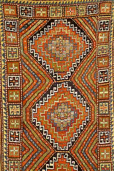 Kazak, Rußland, um 1930, Wolle auf Wolle, ca. 260 x 125 cm, EHZ: 3