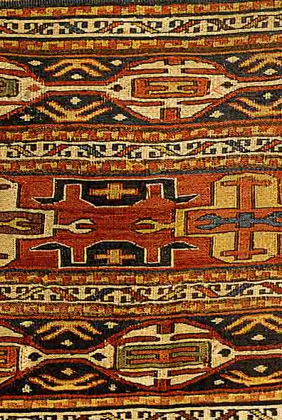 Mafrashteil sumakh, Shahsawan, um 1910, Wolle auf Wolle, ca. 38 x 45 cm, EHZ: 3