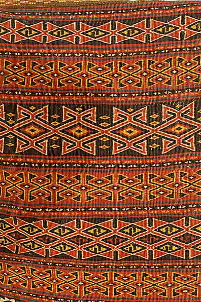 Tasche sumakh, Persien, ca. 70 Jahre, Wolle auf Wolle, ca. 61 x 60 cm, EHZ: 2 Kurdengebiet