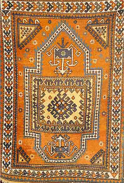 Kazak, Rußland, um 1910, Wolle auf Wolle, ca. 155 x 108 cm, EHZ: 3-4