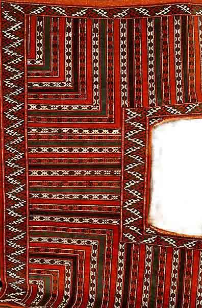 Ofenteppich, Turkmenistan, ca. 30 Jahre, Wolle auf Baumwolle, ca. 310 x 210 cm, EHZ: 2 selten.