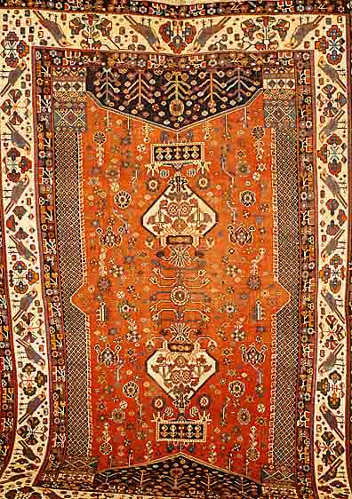 Gashgai, Persien, ca. 40 Jahre, Wolle auf Baumwolle, ca. 265 x 170 cm, EHZ: 4