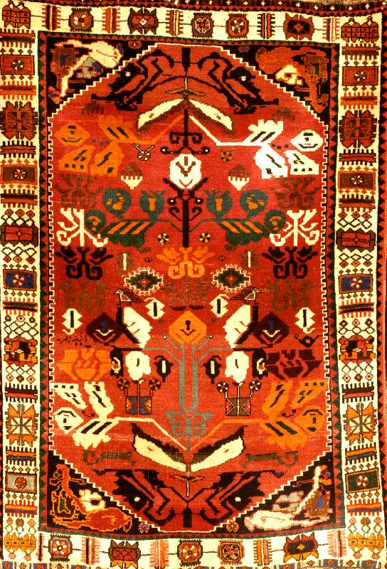 Ghaschgai, Persien, ca. 20 Jahre, Wolle auf Wolle, ca. 155 x 106 cm, SchÄtzwert: 450.- EURO. sehr guter Erhaltungszustand.