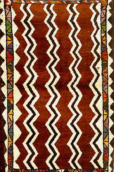 Gabbeh Alt, Persien, ca. 30 Jahre, Wolle auf Wolle, ca. 160 x 110 cm, SchÄtzwert: 420.- EURO, EHZ: 2