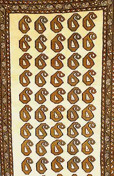 Gabbeh Alt, Persien, ca. 30 Jahre, Wolle auf Baumwolle, ca. 202 x 106 cm, Schätzwert: 410.- EURO, EHZ: 2