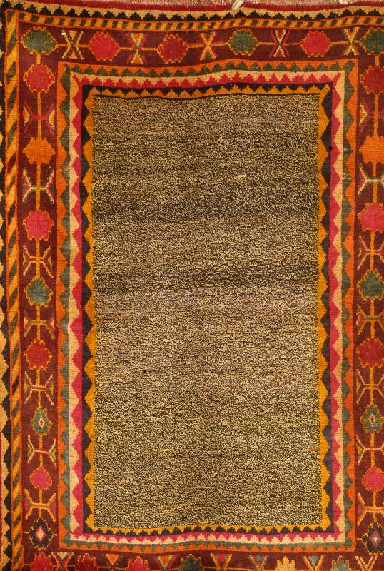 Gabbeh Alt, Persien, ca. 50 Jahre, Wolle auf Wolle, ca. 210 x 147 cm, SchÄtzwert: 650.- EURO.EHZ 2-3
