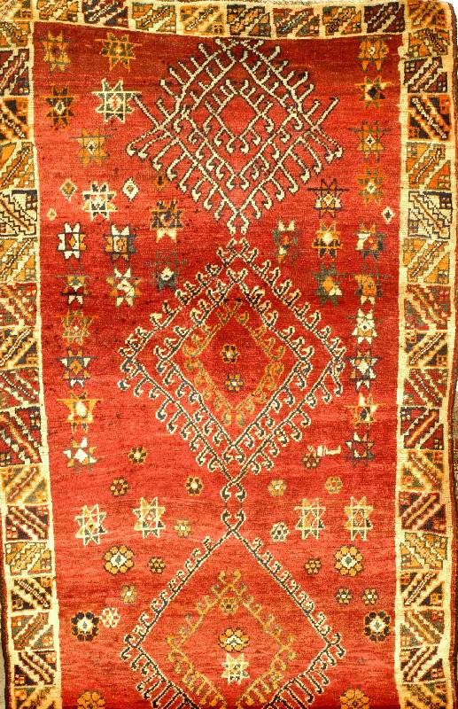 Ghaschgai Alt, Persien, ca. 50 Jahre, Wolle auf Wolle, ca. 215 x 123 cm, SchÄtzwert: 580.- EURO.EHZ 3