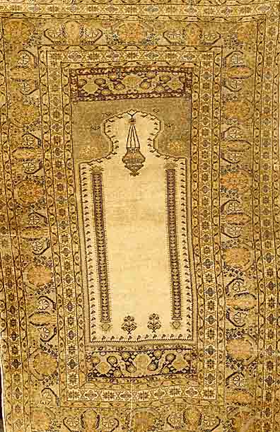 Giordes, TÜrkei, um 1880, reine Naturseide, ca. 186 x 120 cm, SchÄtzwert: 2200.- EURO, EHZ: 4-5