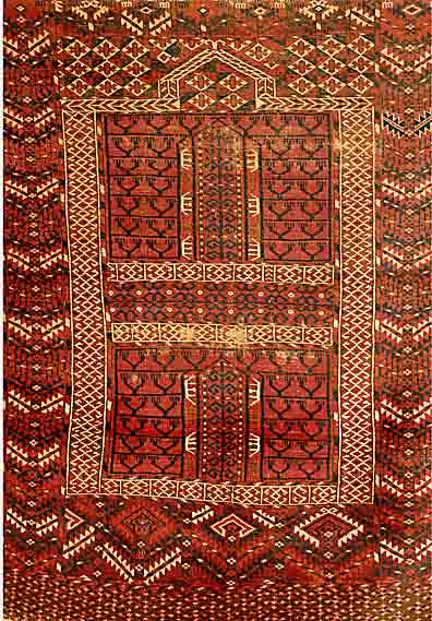 Tekke Engsi, Torkmenistan, um 1910, Wolle auf Wolle, ca. 138 x 111 cm, SchÄtzwert: 850.- EURO, EHZ: 4-5