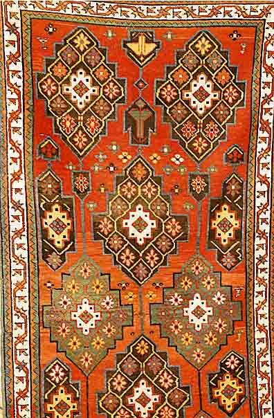 Karabagh, Rußland, um 1910, Wolle auf Wolle, ca. 213 x 130 cm, SchÄtzwert: 1300.- EURO, EHZ: 3