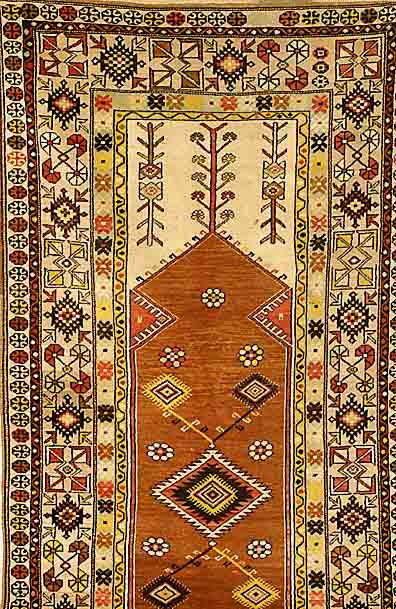 Milas, TÜrkei, ca. 50 Jahre, Wolle auf Wolle, ca. 240 x 130 cm, SchÄtzwert: 850.- EURO, EHZ: 2-3