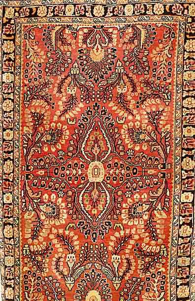 US-Reimport Sarogh, Persien, um 1930, Wolle auf Baumwolle, ca. 140 x 82 cm, SchÄtzwert: 1100.- EURO, EHZ: 3