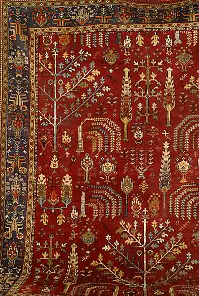 Ushak, Türkei, um 1900, Wolle auf Wolle, ca. 355 x 300 cm, Schätzwert: 2200.- EURO, EHZ: 2-3
