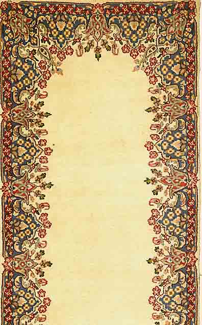 Kerman, Persien, ca. 40 Jahre, Wolle auf Baumwolle, ca. 310 x 74 cm, SchÄtzwert: 650.- EURO, EHZ: 3