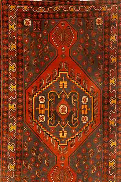 Beshir, Afghanistan, ca. 30 Jahre, Wolle auf Wolle, ca. 165 x 90 cm, SchÄtzwert: 330.- EURO,Mottenfraß. gereinigt