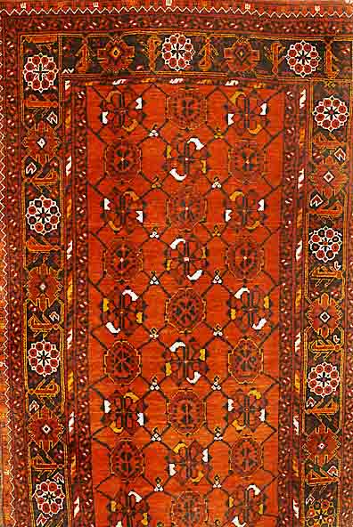 Beshir, Afghanistan, ca. 60 Jahre, Wolle auf Wolle, ca. 191 x 108 cm, SchÄtzwert: 750.- EURO, EHZ: 2, Mottenfraß. gereinigt