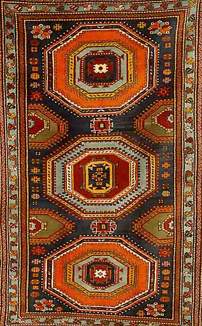 Shirwan, Rußland, ca. 60 Jahre, Wolle auf Wolle, ca. 190 x 118 cm, SchÄtzwert: 1300.- EURO, EHZ: 2, Mottenfraß. gereinigt