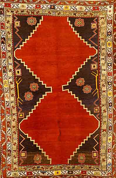 Kazak, Rußland, um 1920, Wolle auf Wolle, ca. 187 x 124 cm, SchÄtzwert: 1300.- EURO, ReinigungsbedÜrftig, EHZ: 2