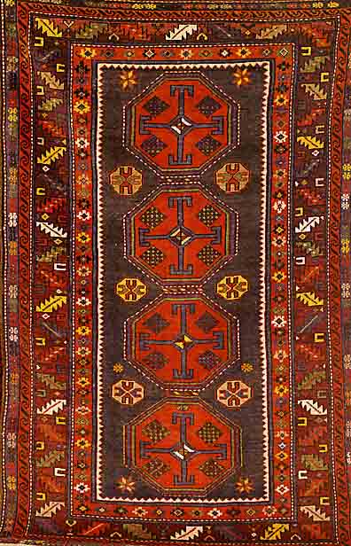 Guba, Rußland, um 1920, Wolle auf Wolle, ca. 204 x 130 cm, SchÄtzwert: 2450.- EURO, EHZ: 3