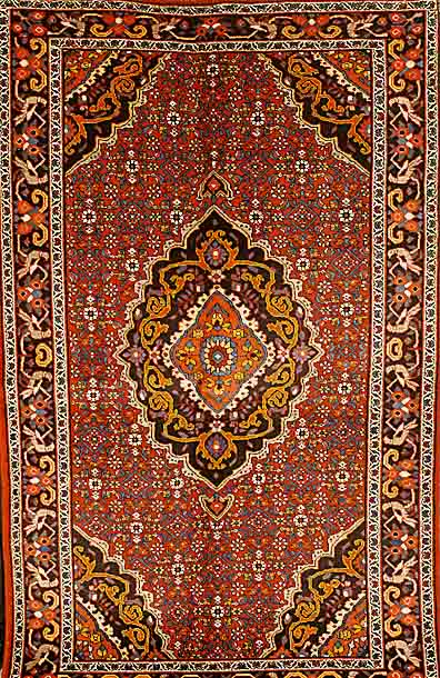 Bidjar Alt, Persien, ca. 50 Jahre, Wolle auf Baumwolle, ca. 220 x 133 cm, SchÄtzwert: 1150.- EURO, EHZ: 2-3
