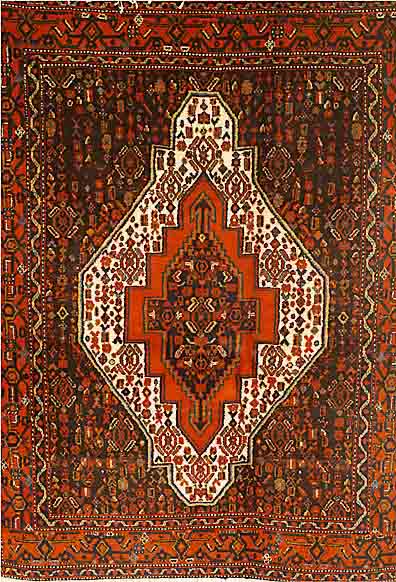 Seneh, Persien, ca. 50 Jahre, Wolle auf Baumwolle, ca. 171 x 129 cm, SchÄtzwert: 750.- EURO, EHZ: 2-3