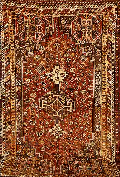Gashgai, Persien, ca. 60 Jahre, Wolle auf Wolle, ca. 230 x 156 cm, SchÄtzwert: 850.- EURO, EHZ: 4