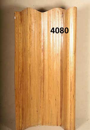 ArtDeco-Roll-Paravent, Frankreich, um 1930, wellenfÖrmig in variabler LÄnge aufstellbar, partieller Wurmbefall, H. ca. 180 cm