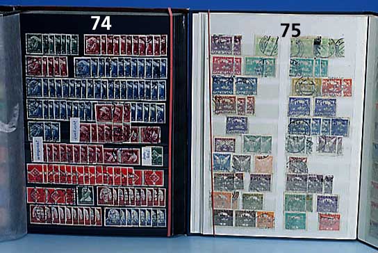Briefmarken Polen, Tschecheslovakei, Ungarn, sauber nach Katalgnummer geordneter Posten in Steckbuch, alle Werte mit den ersten Ausgaben beginnend ...