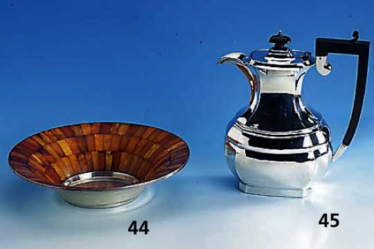Anbietschale, SBM, KÖnigsberg 30er Jahre, 925er Silber, Entwurf Hermann Brachert, gewÖlbte InnenflÄche mit lÄnglichen recht- eckigen ...