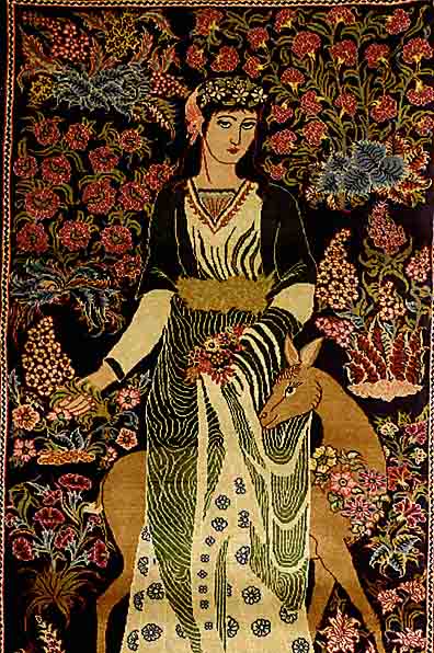 Ghom fein, Persien, ca. 30 Jahre, Korkwolle, ca. 122 x 68 cm, SchÄtzwert: 1450.- EURO, ca. 500.000 Kn/qm, EHZ: 1-2