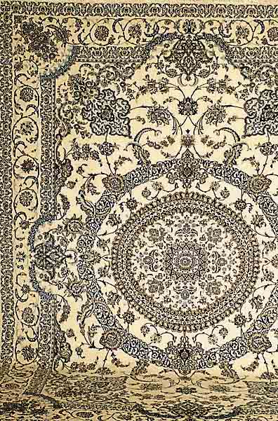 Nain fein, Persien, neuwertig, Korkwolle mit Seide, ca. 348 x 250 cm, SchÄtzwert: 9500.- EURO, ca. 1,0 Mio. Kn/qm, EHZ: 1-2
