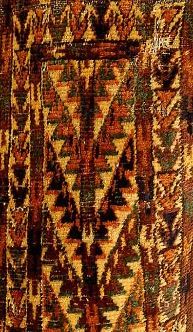 Yamut LÖffeltasche, Torkmenestan, um 1900, Wolle auf Wolle, ca. 46 x 32 cm, SchÄtzwert: 900.- EURO, EHZ: 4