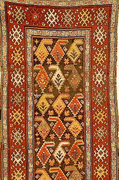 Kazak, Rußland, um 1890, Wolle auf Wolle, ca. 270 x 109 cm, SchÄtzwert: 2800.- EURO, EHZ: 4