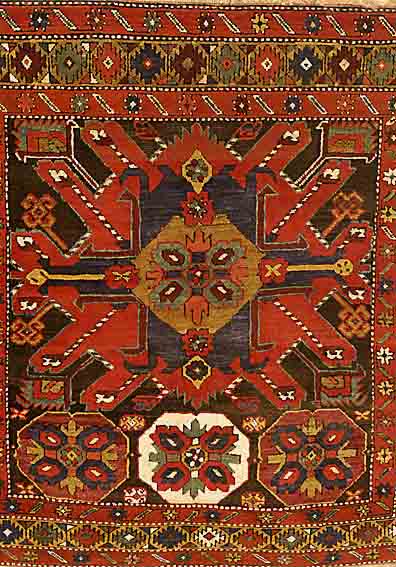 Adler Kazak, Rußland, um 1915, Wolle auf Wolle, ca. 158 x 158 cm, SchÄtzwert: 2800.- EURO, EHZ: 2