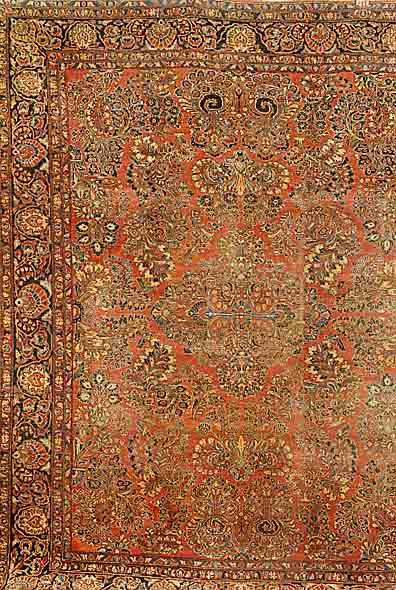 Sarogh USA Reimport, Persien, um 1925, Wolle auf Baumwolle, ca. 304 x 240 cm, SchÄtzwert: 8500.- EURO, ReinigungsbedÜrftig, EHZ: 3