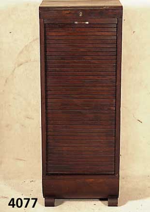RolladenschrÄnkchen, deutsch, um 1910, Korpus Weichholz, Buche massiv, FÄcherein- teilung, Gebrauchsspuren, schÖnes kleines MÖbel, auch als ...